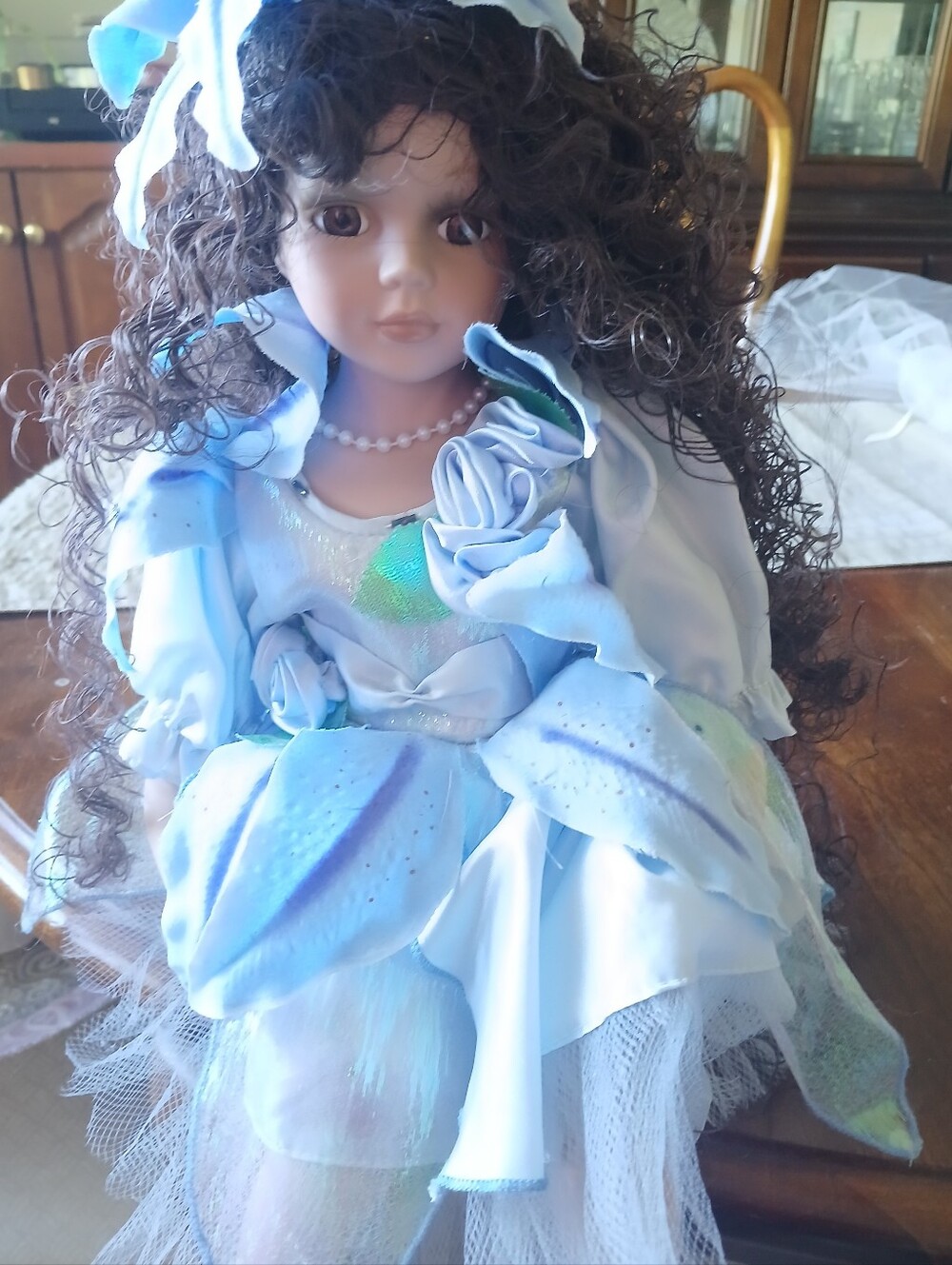 Cathay Collection 15" Vintage Porcelain Fairy Fantasy Doll